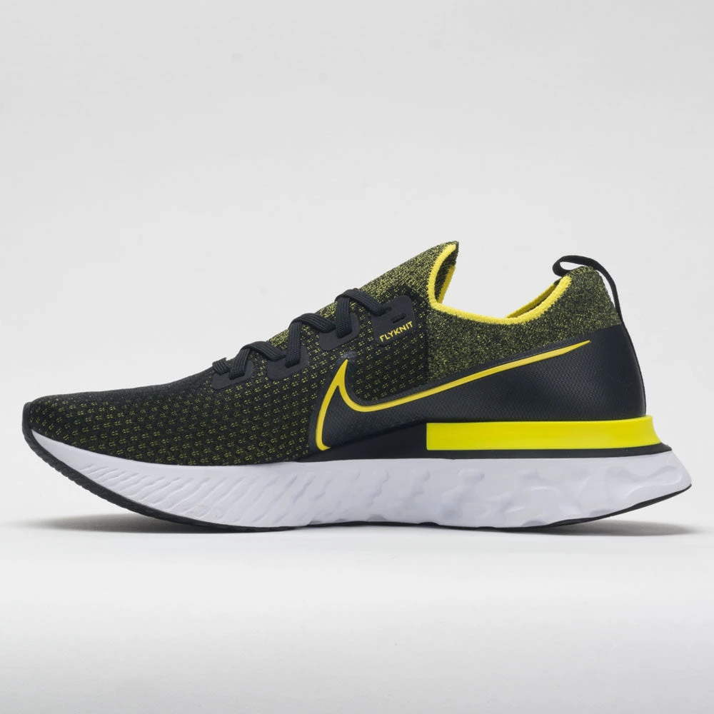 Nike React Infinity Run Flyknit Men's Black/Sonic Yellow 4 Nike React Infinity Run Flyknit Men's Black/Sonic Yellow - Image 2