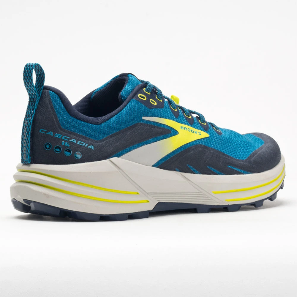 Brooks Cascadia 16 Men's Mykonos Blue/Peacoat/Lime 8 Brooks Cascadia 16 Men's Mykonos Blue/Peacoat/Lime - Image 6