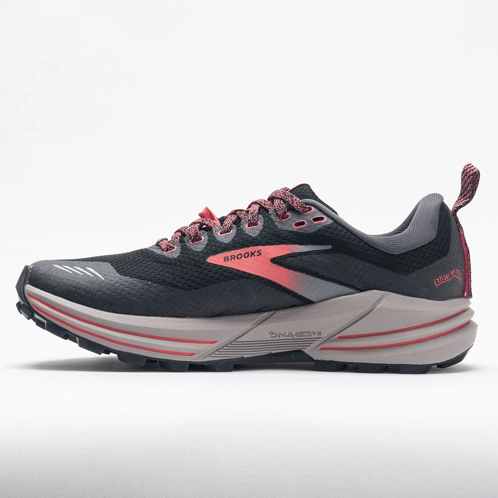 Brooks Cascadia 16 GTX Women's Black/Blackened Pearl/Coral 4 Brooks Cascadia 16 GTX Women's Black/Blackened Pearl/Coral - Image 2