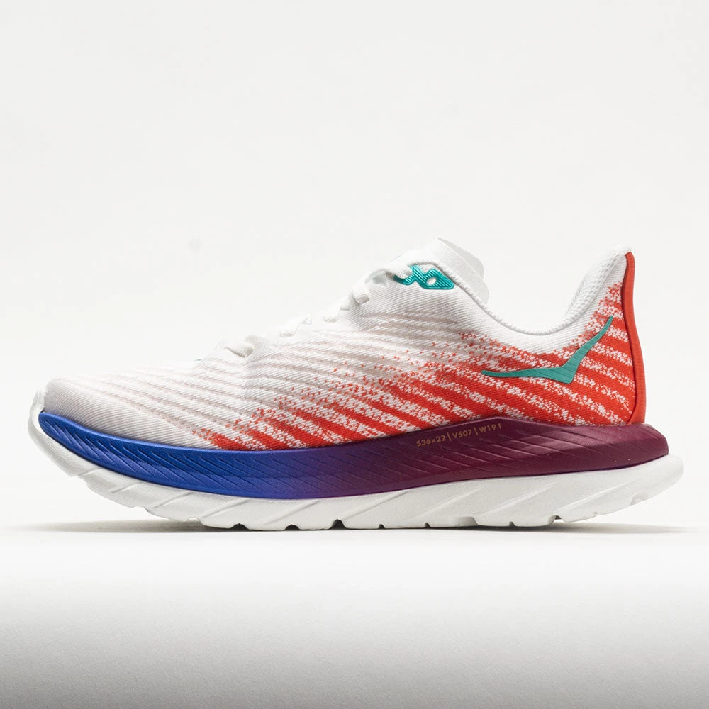 HOKA Mach 5 Women's White/Flame 4 HOKA Mach 5 Women's White/Flame - Image 2