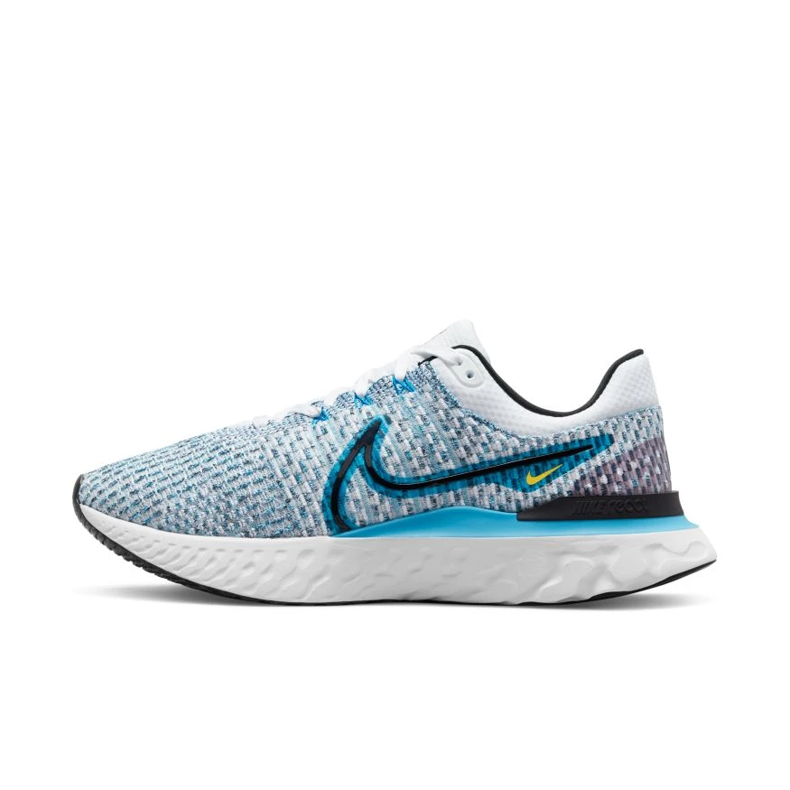 Nike Men’s React Infinity Run Flyknit 3 (102 - White/Black/Blue Orbit/Chlorine Blue) 3 Nike Men’s React Infinity Run Flyknit 3 (102 - White/Black/Blue Orbit/Chlorine Blue)