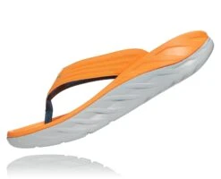 Hoka Men's Ora Recovery Flip (BOLR - Blazing Orange/Lunar Rock) -Sneaker Hub Shop 1099675 BOLR 4