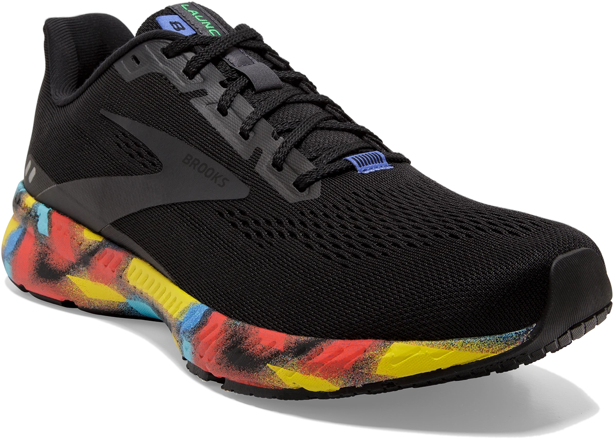 BROOKS Men's Launch 8 Victory Collection (016 - Black/Red/Blue) 5 BROOKS Men's Launch 8 Victory Collection (016 - Black/Red/Blue) - Image 3