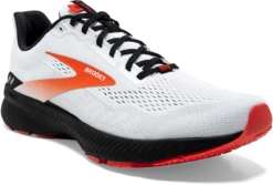 BROOKS Men's Launch 8 (198 - White/Black/Red Clay) 10 BROOKS Men's Launch 8 (198 - White/Black/Red Clay) -Sneaker Hub Shop 110358 198 A Launch 8