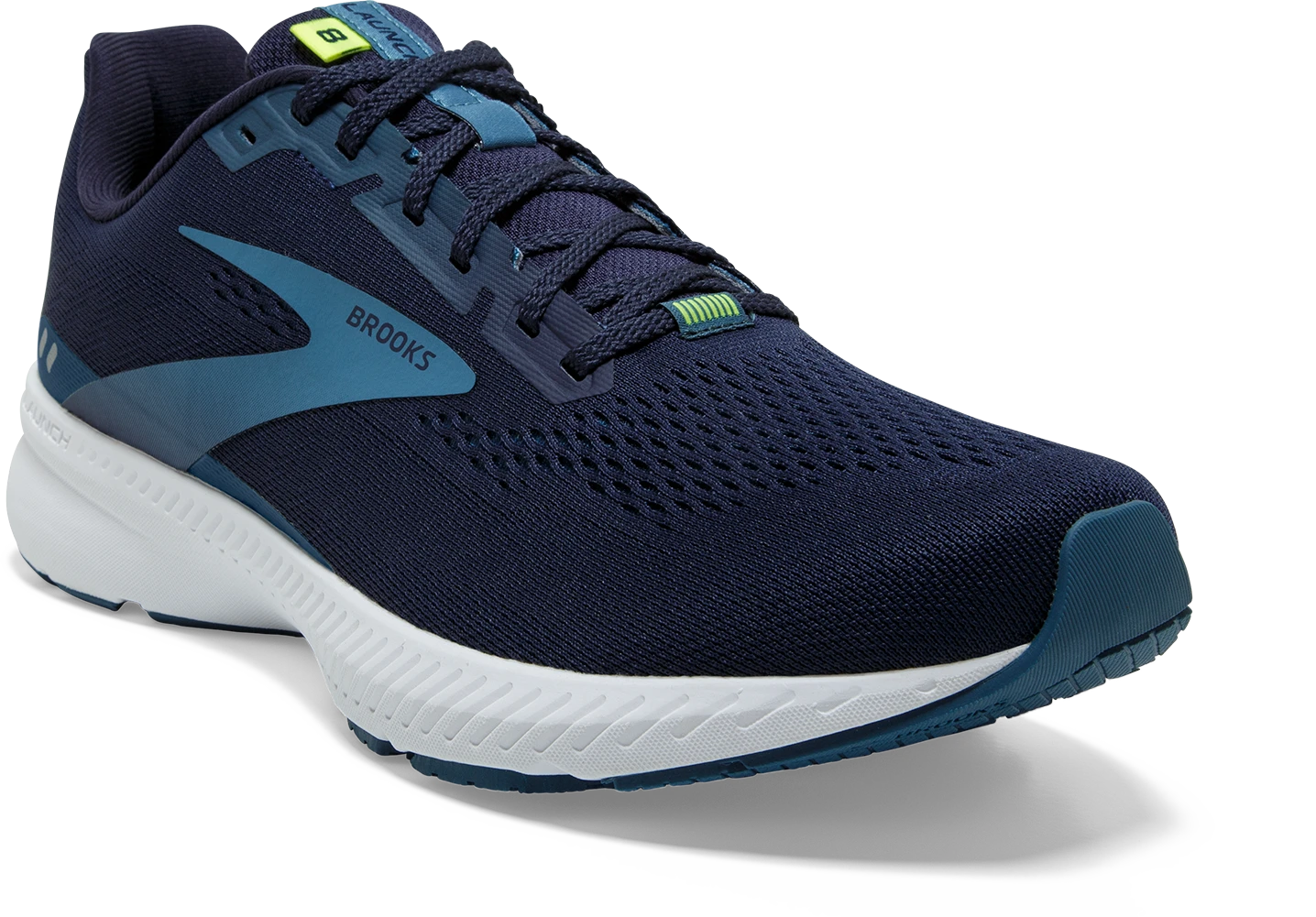 BROOKS Men's Launch 8 (490 - Peacoat/Legion Blue/Nightlife) 5 BROOKS Men's Launch 8 (490 - Peacoat/Legion Blue/Nightlife) - Image 3