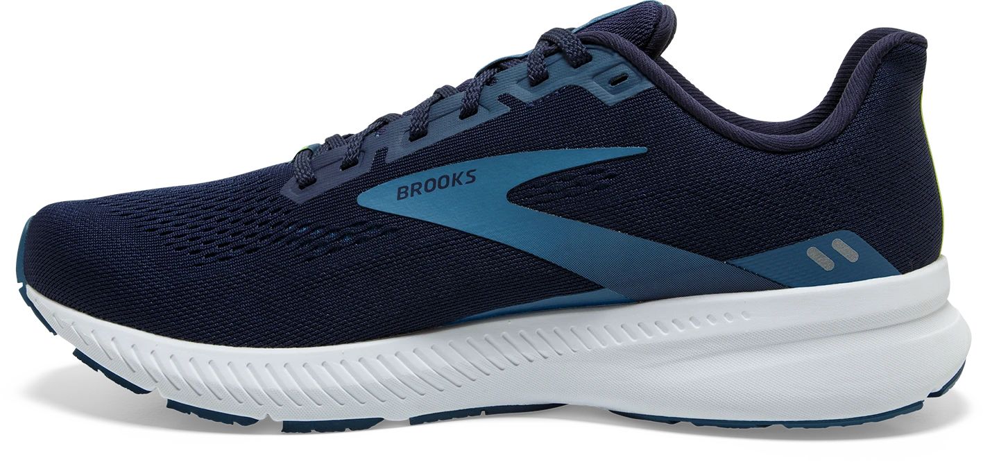 BROOKS Men's Launch 8 (490 - Peacoat/Legion Blue/Nightlife) 4 BROOKS Men's Launch 8 (490 - Peacoat/Legion Blue/Nightlife) - Image 2