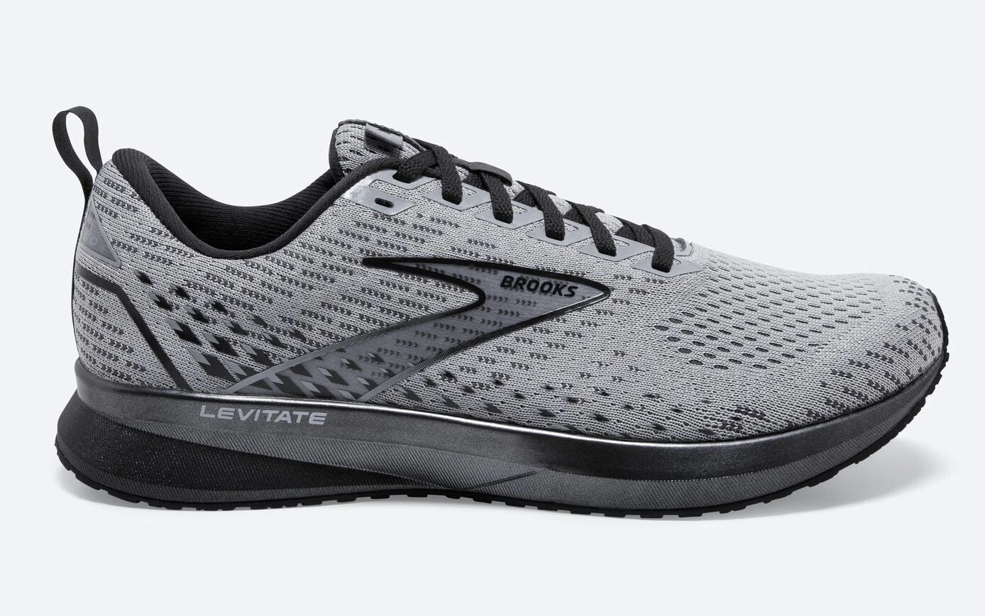 BROOKS Men's Levitate 5 (096 - Grey/Blackened Pearl/Black) 3 BROOKS Men's Levitate 5 (096 - Grey/Blackened Pearl/Black)