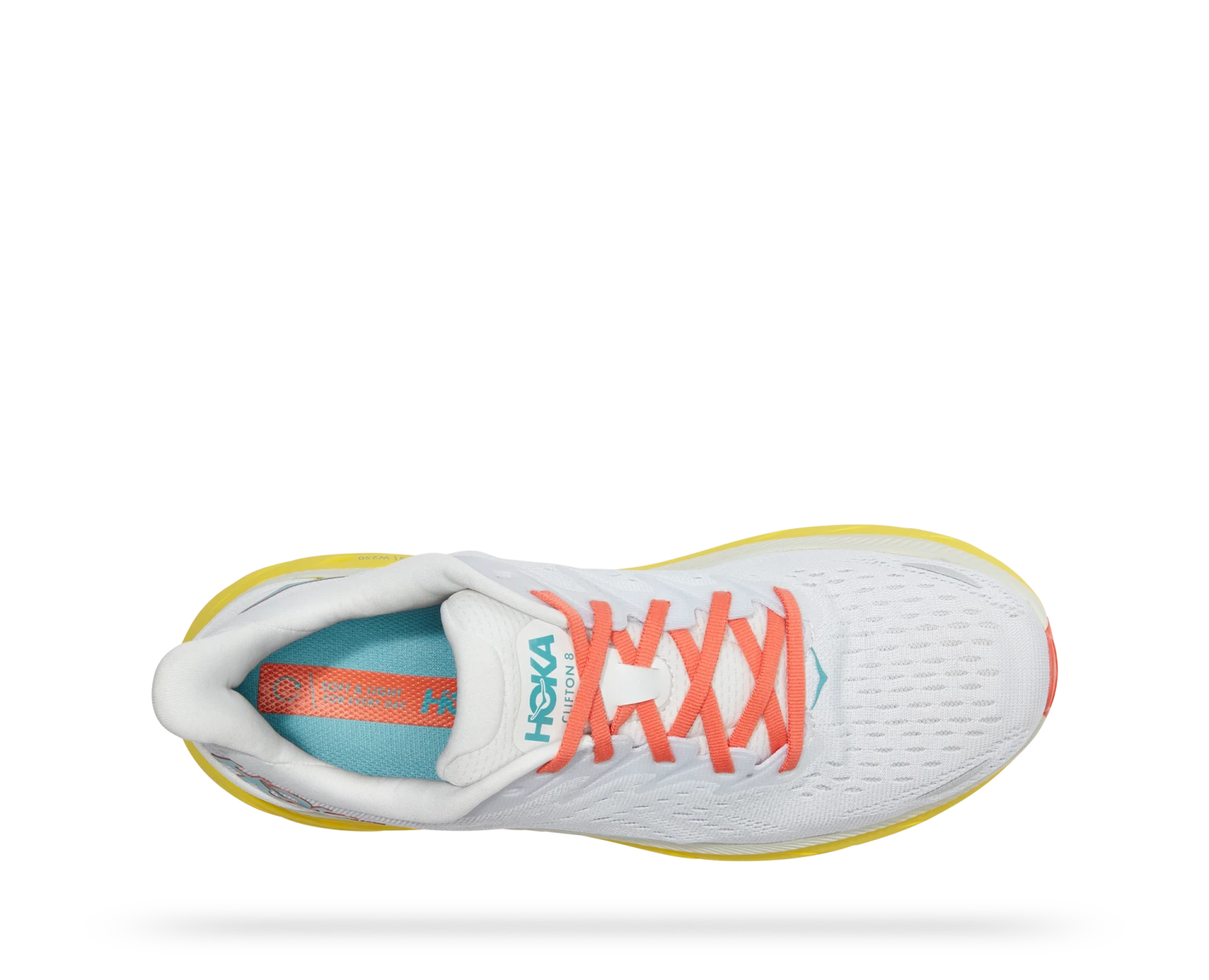 Hoka Men's Clifton 8 (BDBI - Blanc De Blanc/Illuminating) 7 Hoka Men's Clifton 8 (BDBI - Blanc De Blanc/Illuminating) - Image 5