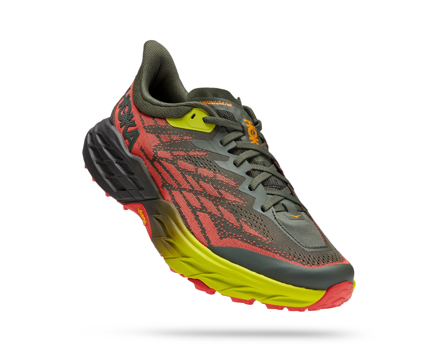 Hoka Men's Speedgoat 5 (TFST - Thyme/Fiesta) 3 Hoka Men's Speedgoat 5 (TFST - Thyme/Fiesta)