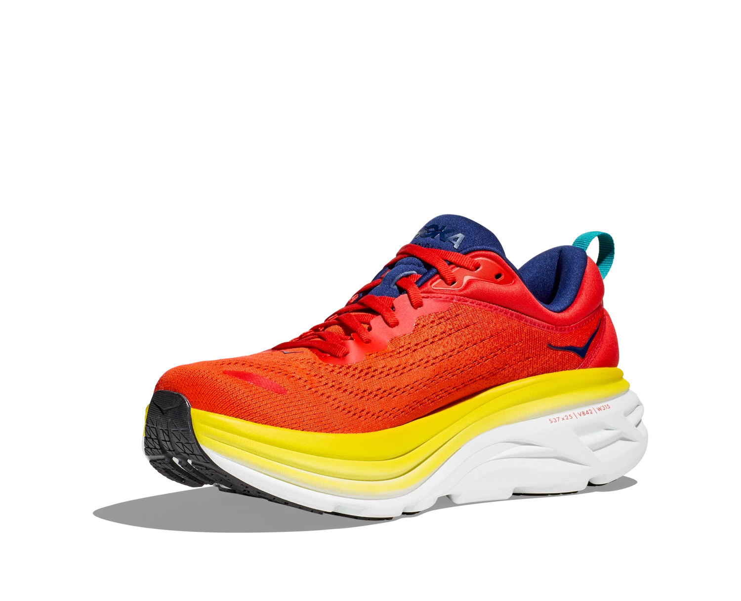 Hoka Men's Bondi 8 (RAFL - Red Alert/Flame) 9 Hoka Men's Bondi 8 (RAFL - Red Alert/Flame) - Image 7