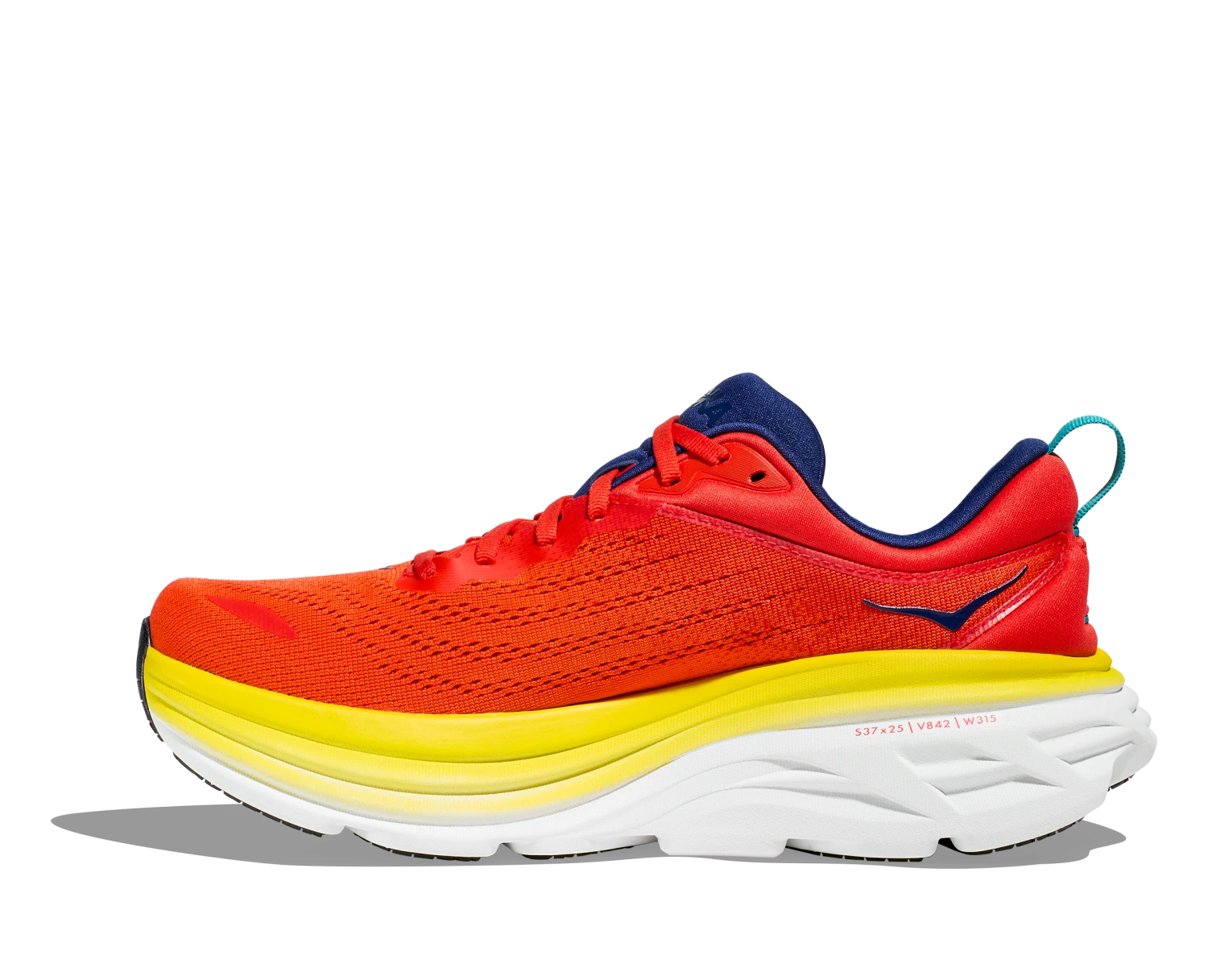 Hoka Men's Bondi 8 (RAFL - Red Alert/Flame) 4 Hoka Men's Bondi 8 (RAFL - Red Alert/Flame) - Image 2