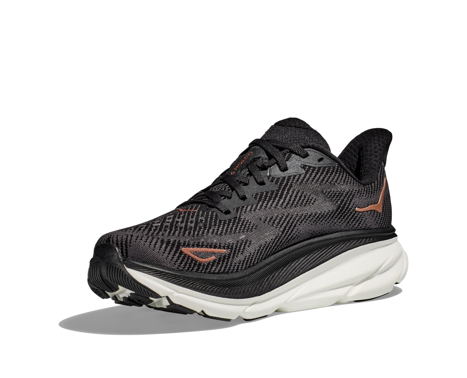 Hoka Women's Clifton 9 WIDE (BCPPR - Black/Copper) 6 Hoka Women's Clifton 9 WIDE (BCPPR - Black/Copper) - Image 4