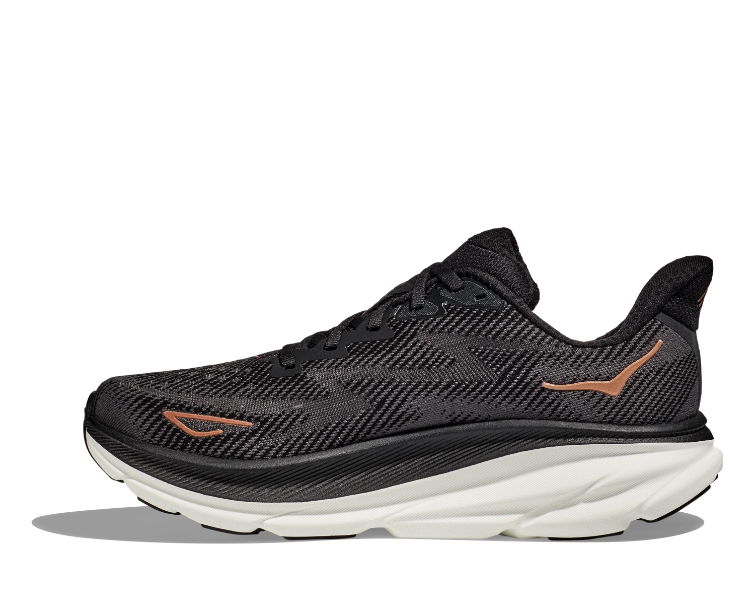 Hoka Women's Clifton 9 WIDE (BCPPR - Black/Copper) 4 Hoka Women's Clifton 9 WIDE (BCPPR - Black/Copper) - Image 2