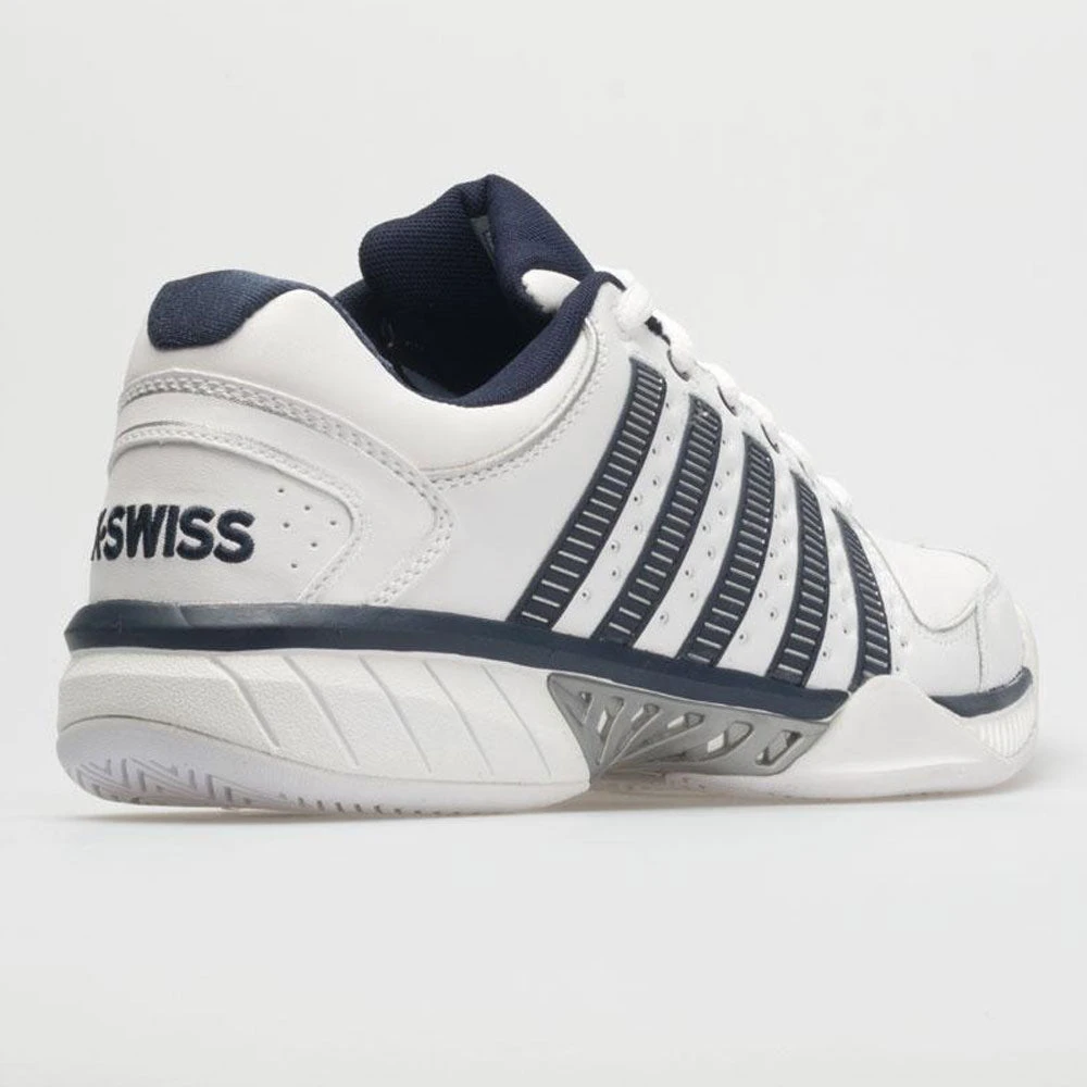 K-Swiss Hypercourt Express Leather Men's White/Navy/Silver 8 K-Swiss Hypercourt Express Leather Men's White/Navy/Silver - Image 6
