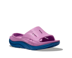 Hoka U Ora Recovery Slide 3 (CCSK - Cyclamen/Coastal Sky)