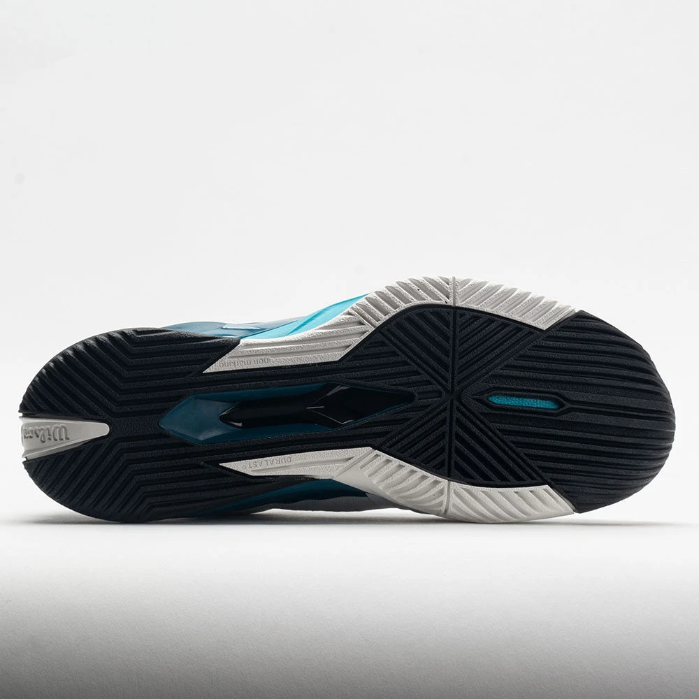 Wilson Rush Pro 4.0 Men's White/Blue Coral/Blue Atoll 6 Wilson Rush Pro 4.0 Men's White/Blue Coral/Blue Atoll - Image 4