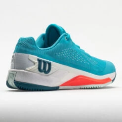 Wilson Rush Pro 4.0 Women's Scuba Blue/White/Fiery Coral -Sneaker Hub Shop 116940 6