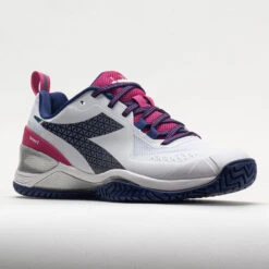Diadora Blushield Torneo 2 AG Women's White/Blueprint/Pink Yarrow -Sneaker Hub Shop 117021 5