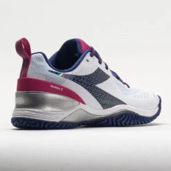 Diadora Blushield Torneo 2 AG Women's White/Blueprint/Pink Yarrow -Sneaker Hub Shop 117021 6