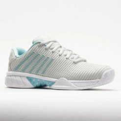 K-Swiss Hypercourt Express 2 Women's Vaporous Gray/White/Blue Glow -Sneaker Hub Shop 117154 5