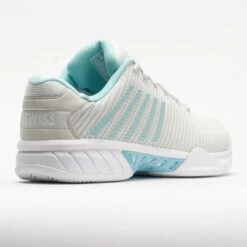 K-Swiss Hypercourt Express 2 Women's Vaporous Gray/White/Blue Glow -Sneaker Hub Shop 117154 6