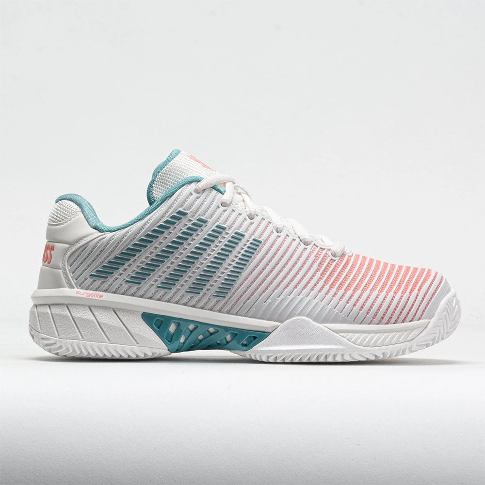 K-Swiss Hypercourt Express 2 Clay Women's Blanc De Blanc/Nile Blue/Des 3 K-Swiss Hypercourt Express 2 Clay Women's Blanc De Blanc/Nile Blue/Des