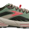 BROOKS Women's Cascadia 16 (394 - Basil/Duffel Bag/Coral) -Sneaker Hub Shop 120363 394 L Cascadia 16