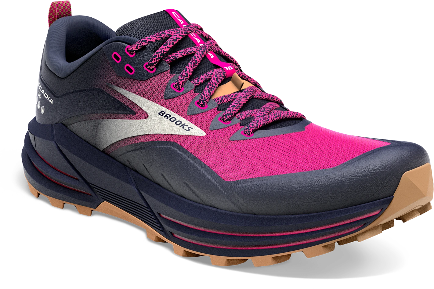 BROOKS Women's Cascadia 16 (425 - Peacoat/Pink/Biscuit) 5 BROOKS Women's Cascadia 16 (425 - Peacoat/Pink/Biscuit) - Image 3