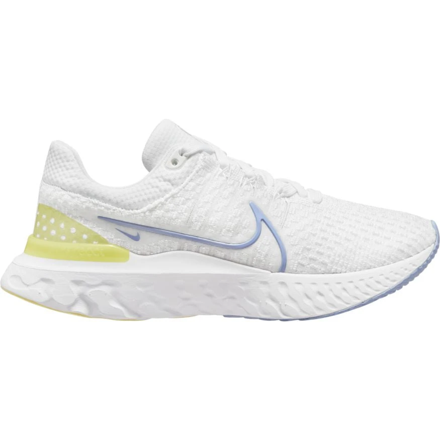 Nike Women’s React Infinity Run Flyknit 3 (100 - White/Light Marine/Citron Tint) 4 Nike Women’s React Infinity Run Flyknit 3 (100 - White/Light Marine/Citron Tint) - Image 2