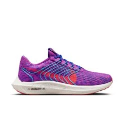 Nike Women's Pegasus Turbo Flyknit Next Nature (500 - Fuchsia Dream/Bright Crimson/Racer Blue)