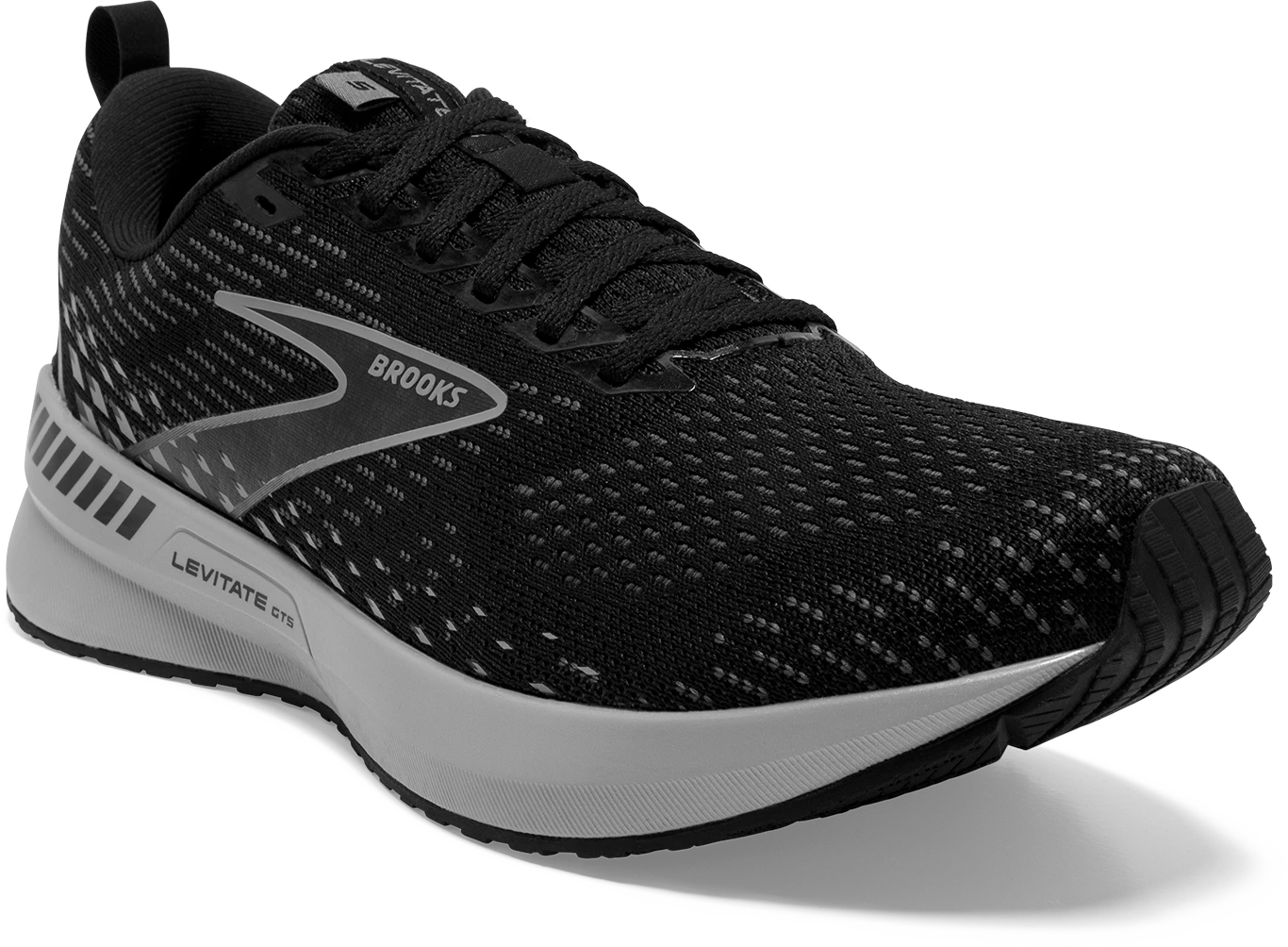 BROOKS Men's Levitate 5 GTS (051 - Black/Ebony/Grey) 5 BROOKS Men's Levitate 5 GTS (051 - Black/Ebony/Grey) - Image 3