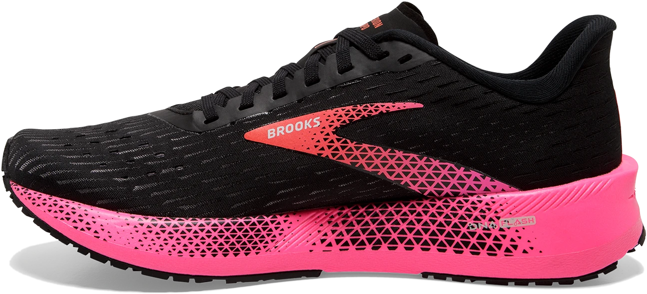 BROOKS Women’s Hyperion Tempo (086 - Black/Pink/Hot Coral) 4 BROOKS Women’s Hyperion Tempo (086 - Black/Pink/Hot Coral) - Image 2