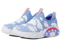 SKECHERS KIDS Sport Lighted - Rainbow Racer - Fluffy Dreamz 302318L (Little Kid/Big Kid)