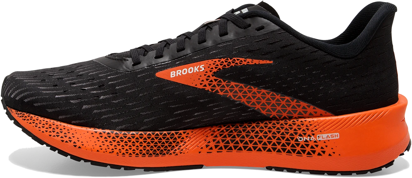 BROOKS Men’s Hyperion Tempo (064 - Black/Flame/Grey) 4 BROOKS Men’s Hyperion Tempo (064 - Black/Flame/Grey) - Image 2