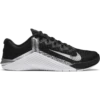 Nike Women's Metcon 6 (010 - Black/Metallic Silver-Metallic Silver)