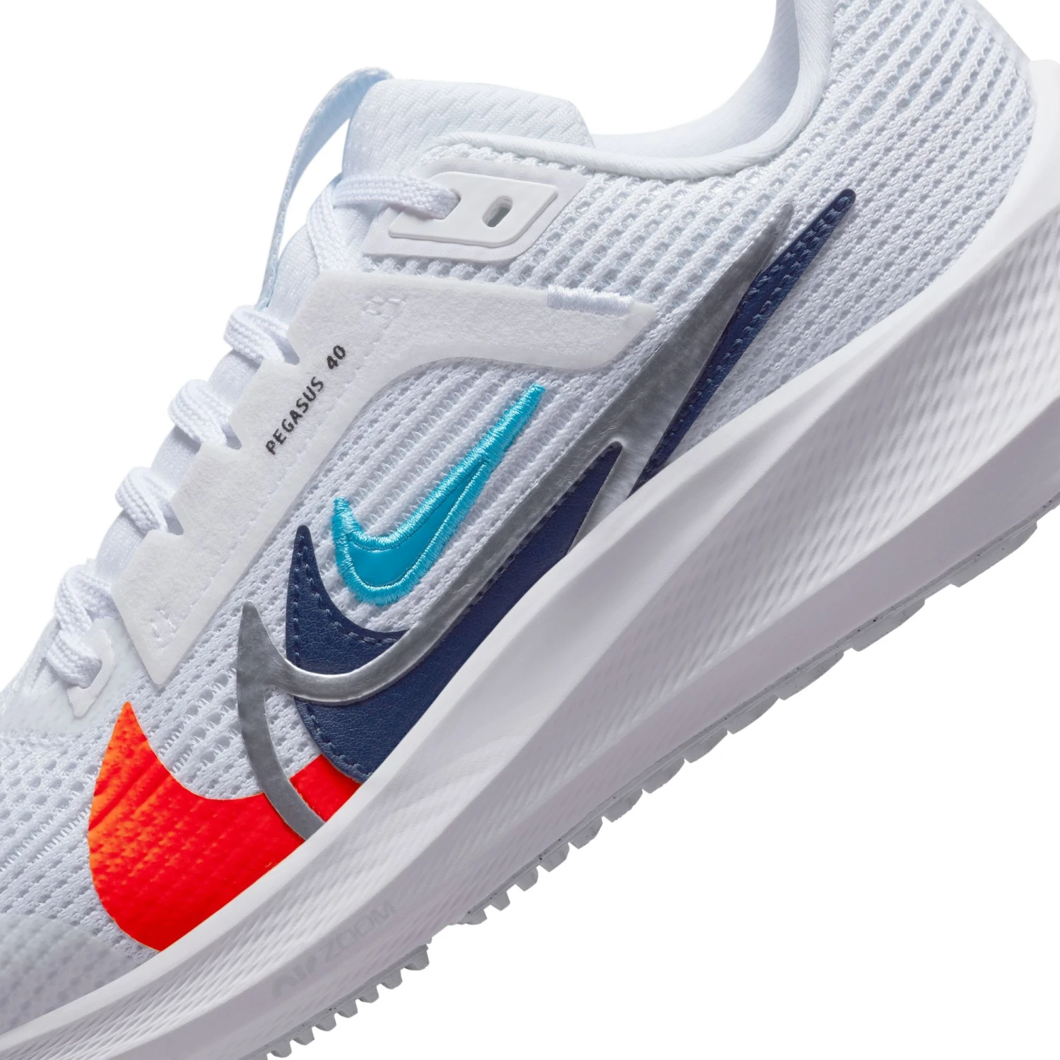 Nike Kid's Air Zoom Pegasus 40 Premium (100 - White/Multi-Color-Football Grey) 14 Nike Kid's Air Zoom Pegasus 40 Premium (100 - White/Multi-Color-Football Grey) - Image 12