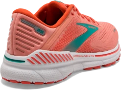 BROOKS Women’s Adrenaline GTS 22 (680 - Coral/Latigo Bay/White) -Sneaker Hub Shop FBD43416 BCBF 4343 BF93 6B29D4C1AA6D