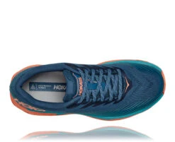 Hoka Women's Torrent 2 (RTCN - Real Teal/Cantaloupe) -Sneaker Hub Shop RTCN 5