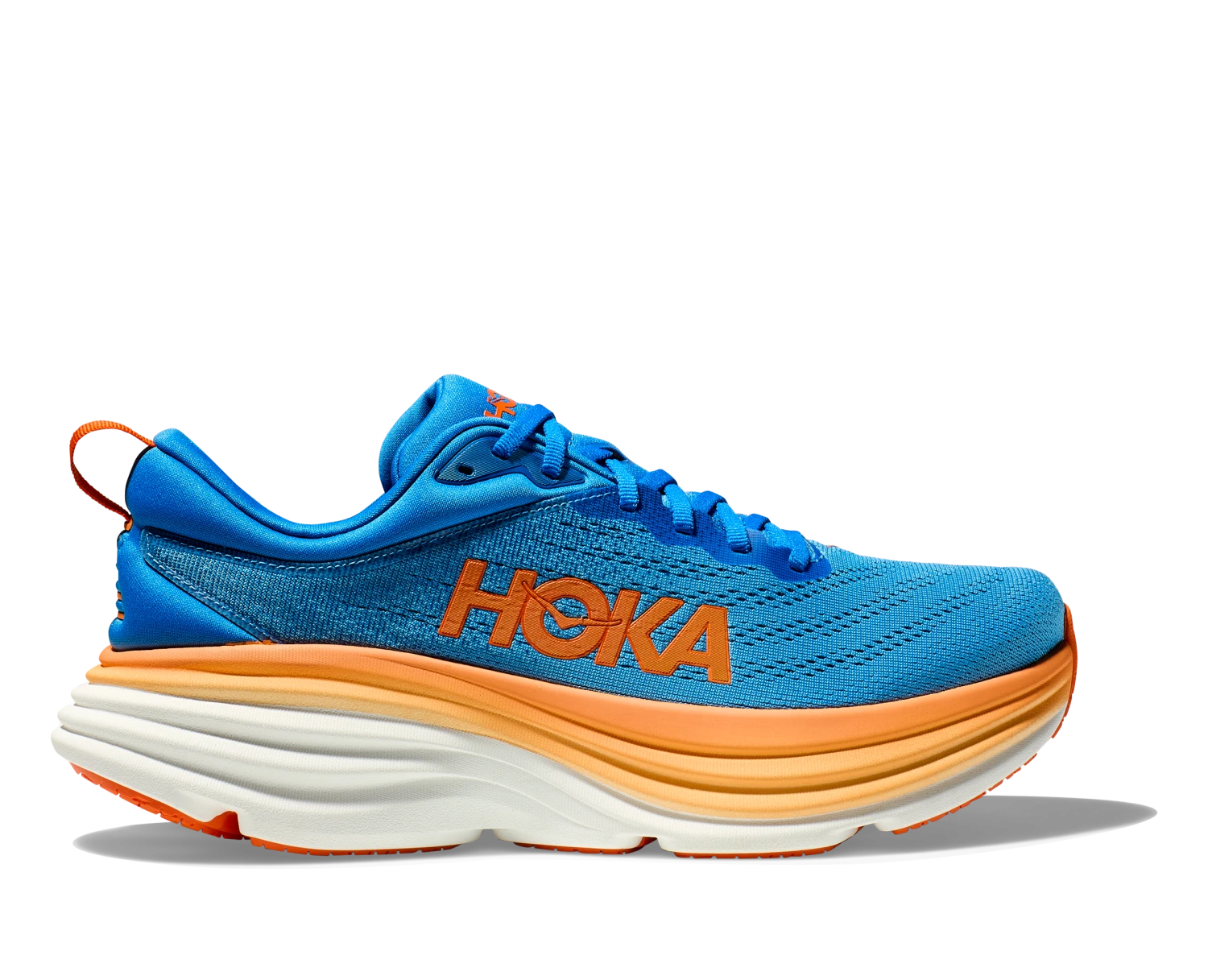 Hoka Men's Bondi 8 WIDE (CSVO - Coastal Sky/Vibrant Orange) 3 Hoka Men's Bondi 8 WIDE (CSVO - Coastal Sky/Vibrant Orange)